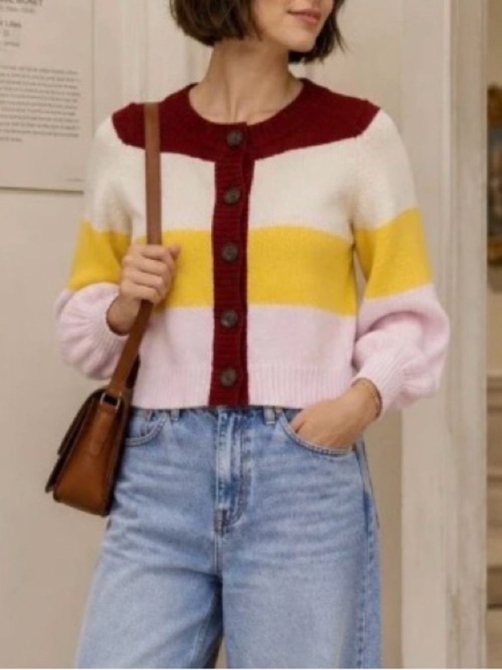 Wild Fable Multicolor Button-Up Cardigan